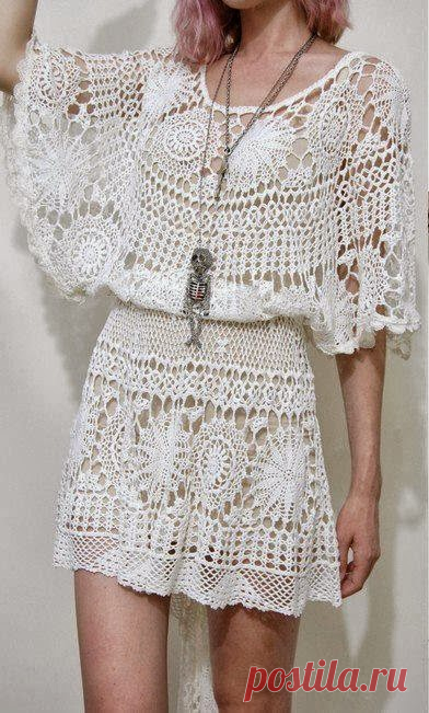 Crochetemoda: Вязаные платья