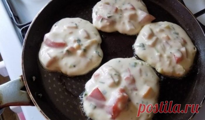 Оладьи со вкусом пиццы. Завтрак - фурор! Нереальные оладья, которые больше напоминают пиццу.