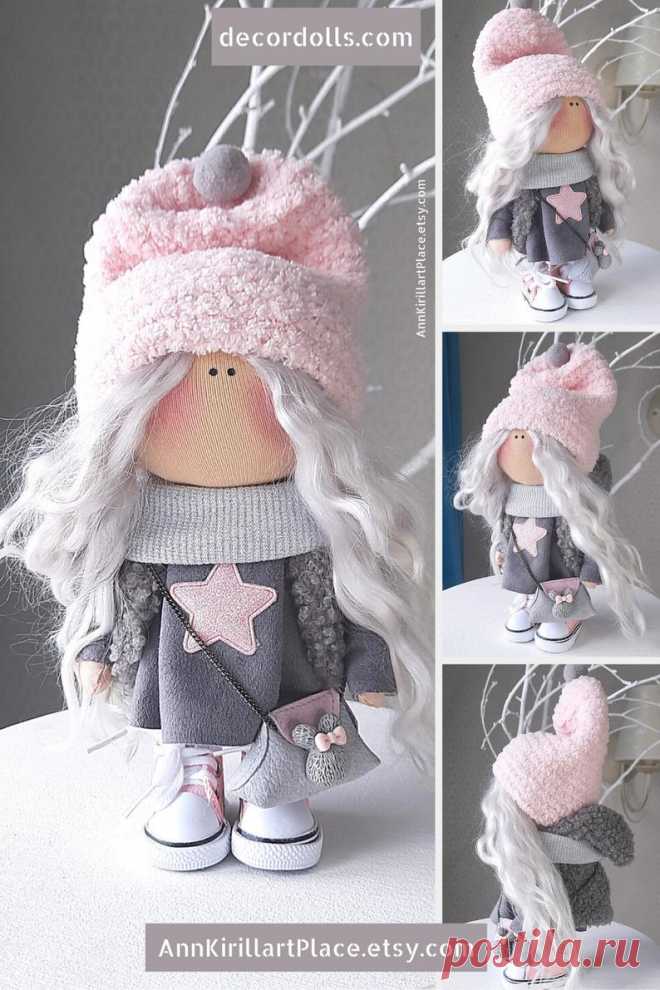 Portrait Rag Doll Baby Gift Doll Textile Tilda Doll Fabric | Etsy