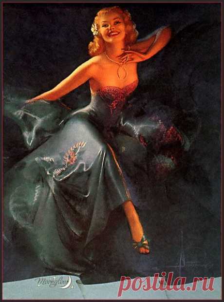 Девушки Rolf Armstrong (83 работ) » Картины, художники, фотографы на Nevsepic