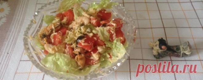 Диетический салат с морским коктейлем - Диетический рецепт ПП с фото и видео - Калорийность БЖУ