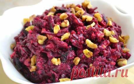 Салат из свеклы с черносливом. Я готовлю такой салат детям! Вкусный и сладкий, как десерт!
