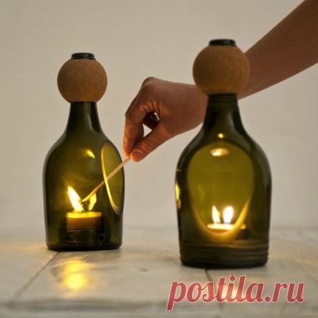 20 идей превращения винных бутылок в стильные и функциональные бытовые предметы