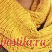 ➿Очень красивый и теплый шарф-хомут, связанный спицами➿
.
.
👝
.
❤️❤️❤️