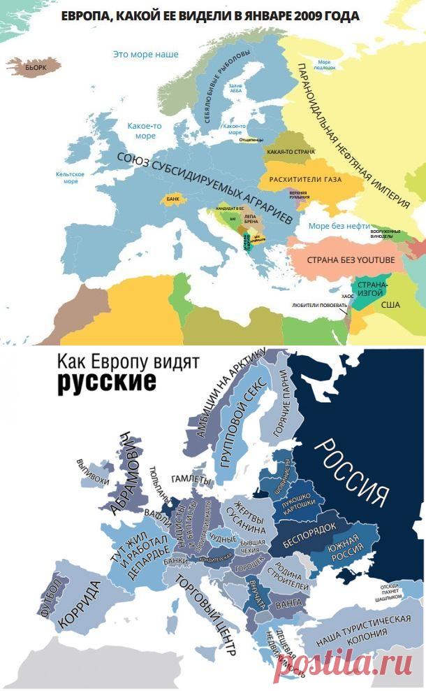 Карты Европы согласно стереотипам | Burabai