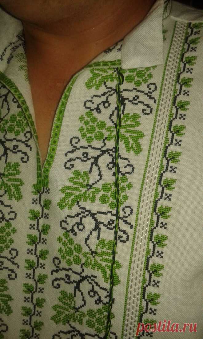 Чоловіча вишиванка "Виноград"