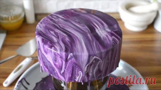 Зеркальная глазурь процесс (mirror glaze glazing)
