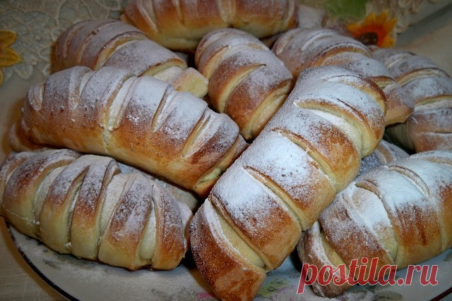 Очень вкусные воздушные булочки с кремом