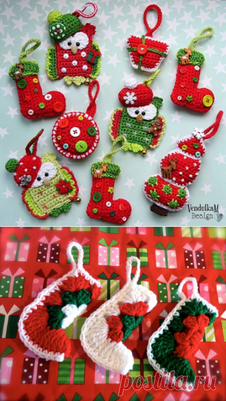 Простые вязаные елочные игрушки Справится начинающая вязальщица крючком | Вязание в радость | Яндекс Дзен