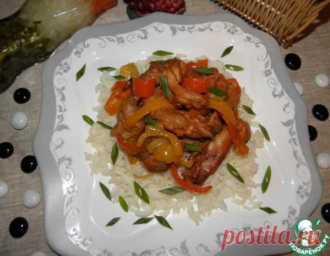 Куриное мясо с болгарским перцем – кулинарный рецепт