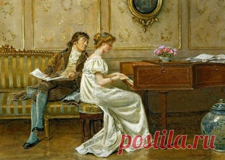 George Goodwin Kilburne (1832 - 1924) - викторианский художник-жанрист, превосходно владевший акварелью. (часть-1).