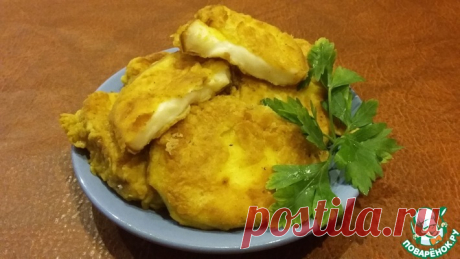 Колбасный копченый сыр в кляре Кулинарный рецепт