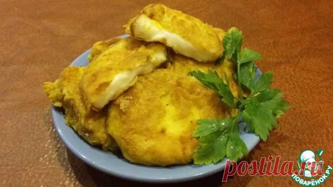 Колбасный копченый сыр в кляре Кулинарный рецепт