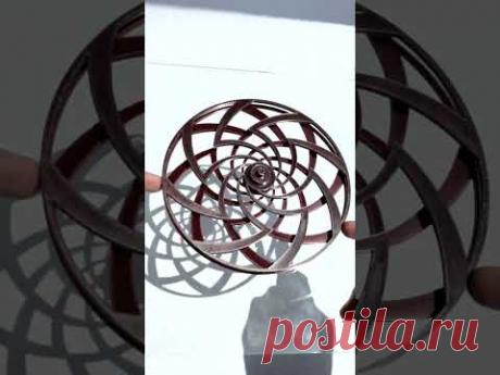 🌑 Проигрыватель теневых узоров на 3D принтере Kinetic Art #diy #3dprinting #Shorts Игорь Белецкий