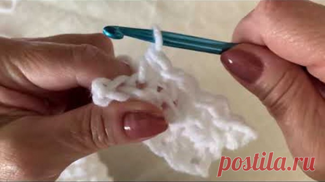 How to crochet a scarf for 1 year old baby, for beginners Как связать крючком шарфик для 1 года