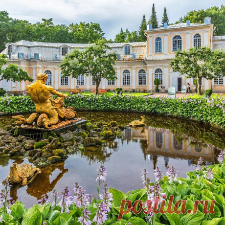 Фонтан "Тритон" в Петергофе, разрывающий пасть морскому чудовищу 
Автор фото: via_rozetka