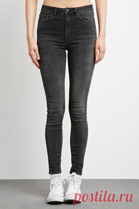 Sculpted High-Rise Skinny Jeans | Forever 21 - 2000197731