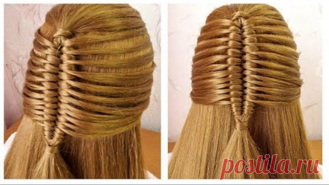Easy Hairstyle with New Trick for everyday | Coiffure avec tresse originale, facile à faire