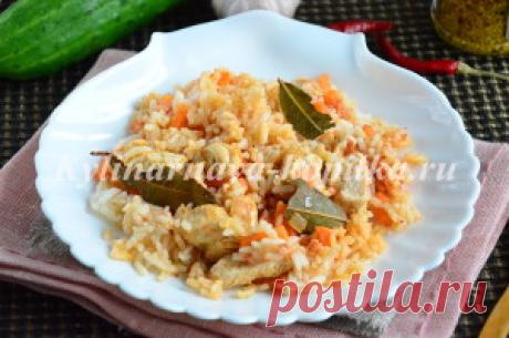 Плов с курицей: рецепт с фото пошагово на сковороде