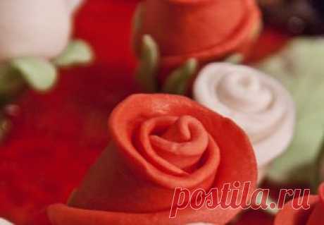 Рози от фондан с тайлоза (Tylose gum paste) cooking, food photography, recepies
