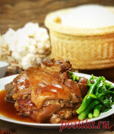 Тушеная свиная рулька в сладком соусе рецепт с фото пошагово