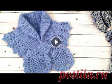 Шарфик крючком &quot;Ананасы&quot;//Crochet scarf #ВязаниекрючкомсНатальейРогатовской Также вы можете посмотреть другие мои видео уроки: Самая модная шапка сезона Зима - Весна 2020: Шапка бини крючком...