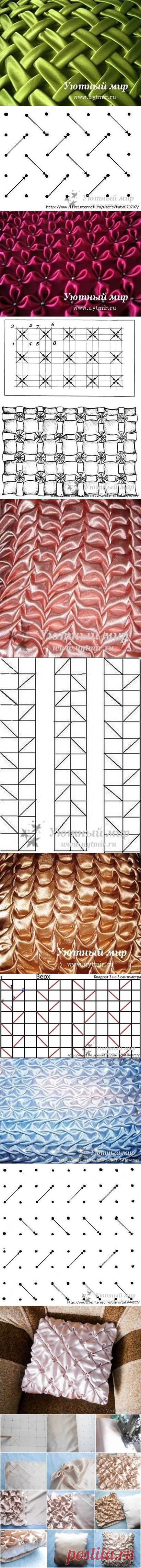 DIY Pillow Puff Schemes DIY Pillow Puff Schemes / Рукоделие / текстильное / Pinme.ru / Pinme