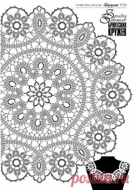Кружевная салфетка. / Вязание крючком / Вязание крючком. Ваши работы
