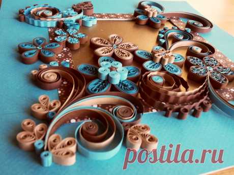 Quilling - Się kręci: Kartka dla Marty Jot.