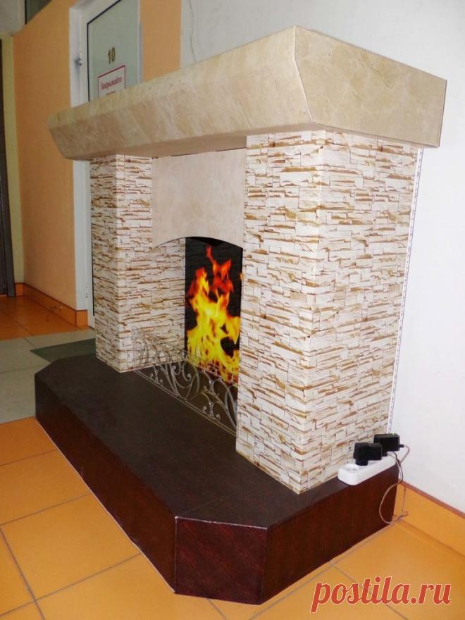 Камин из картона своими руками - 125 фото и инструкции для изготовления