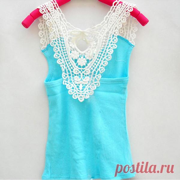 Платье для малышей Летняя одежда для девочек крючком выдалбливают цветочные Танк топы; футболка жилет Карамельный цвет От 0 до 3 лет купить на AliExpress