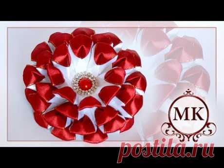 Резинки для волос. Канзаши. МК. / DIY. Kanzashi. Scrunchy.