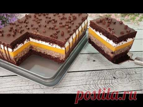 Роскошный торт "БАРХАТНАЯ ОСЕНЬ"!!! Мега вкусный, тает во рту! Ручным миксером
