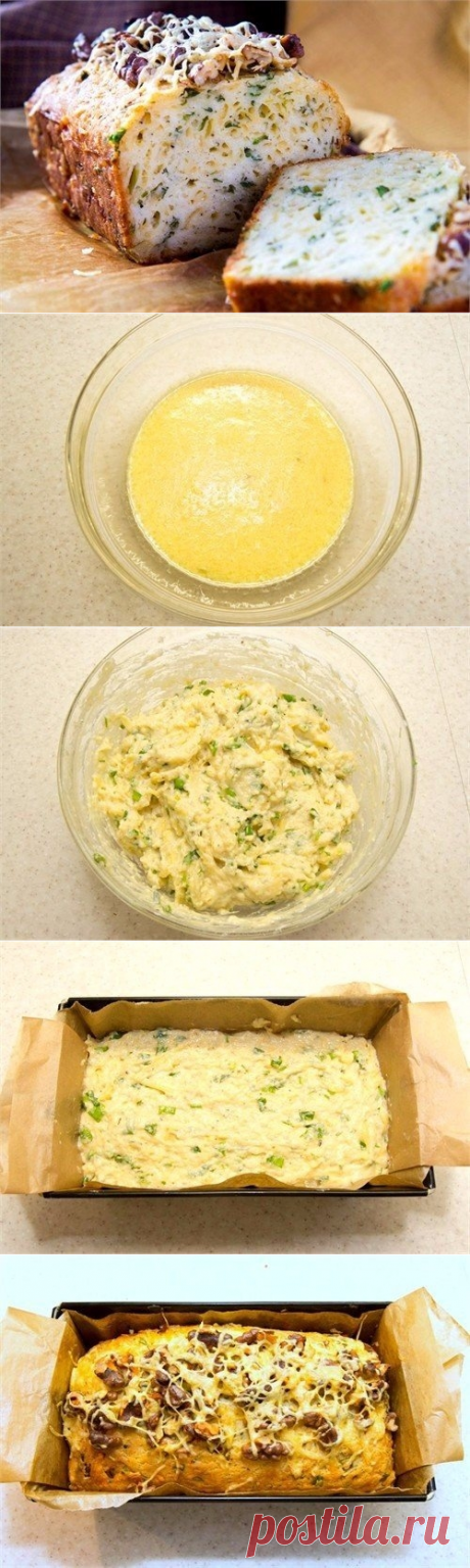 Как приготовить кекс с сыром и зеленью - рецепт, ингредиенты и фотографии