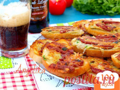 Гренки с колбасой и картофелем, Быстрые!!