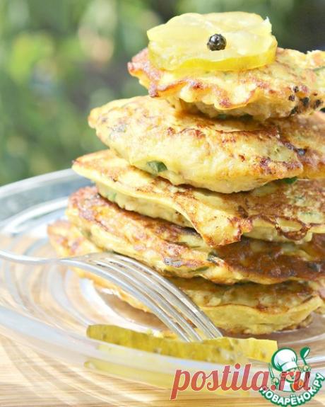 Кабачково-куриные оладьи Кулинарный рецепт