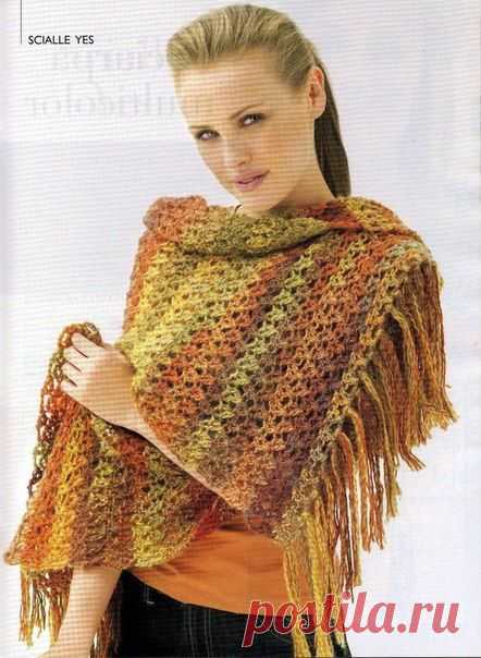 Палантин крючком - Шали,шарфы,палантины - Вязание крючком -МАСТЕР-КЛАССЫ ПО РУКОДЕЛИЮ- Страна рукоделия