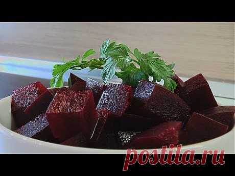 Салат &quot;Столовая маринованная свекла&quot; видео рецепт. Книга о вкусной и здоровой пище - YouTube