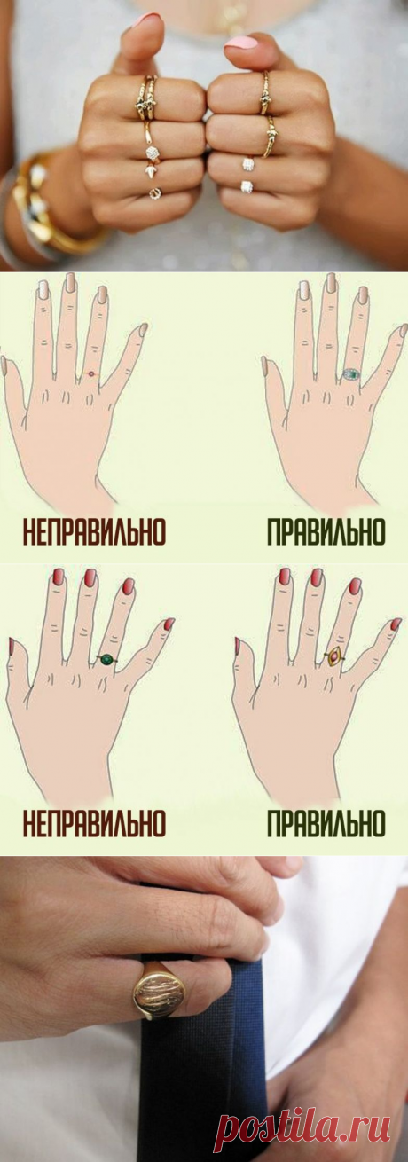 Ювелирный этикет ношения колец: правила, которые необходимо соблюдать