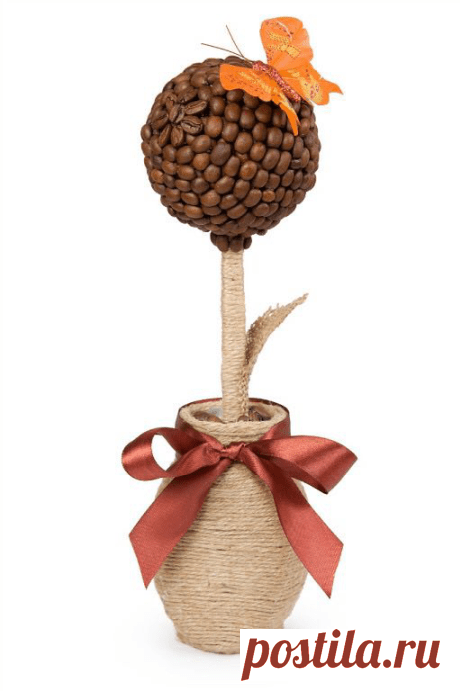 Интересные поделки из кофейных зерен