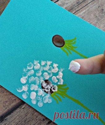 Рисуем одуванчик