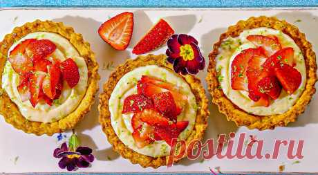 Тарталетки с клубникой и заварным кремом, пошаговый рецепт с фото на 767 ккал Тарталетки с клубникой и заварным кремом. Вкусный рецепт приготовления с пошаговым описанием, фото и отзывами. Удобный поиск рецептов и кулинарное вдохновение на Gastronom.ru