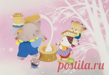 Слоны животному иллюстраций рисовые лепешки, кролика, белки и т.д.