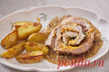 БУЖЕНИНА-РУЛЕТ С ГРИБНЫМ СОУСОМ