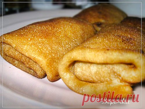 Блины заварные с творогом - Готовим сами