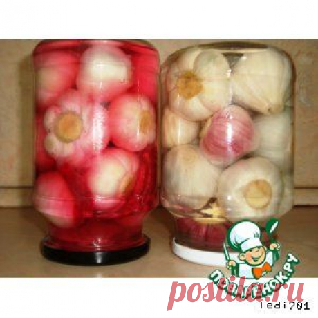 Молодой чеснок, маринованный головками - кулинарный рецепт