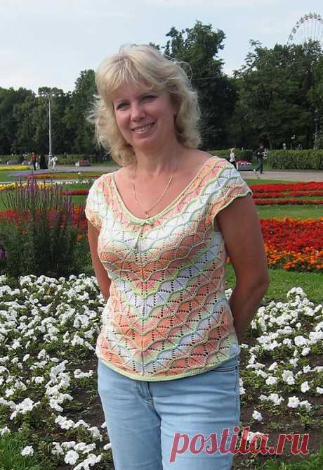 Топ из пряжи Белла батик