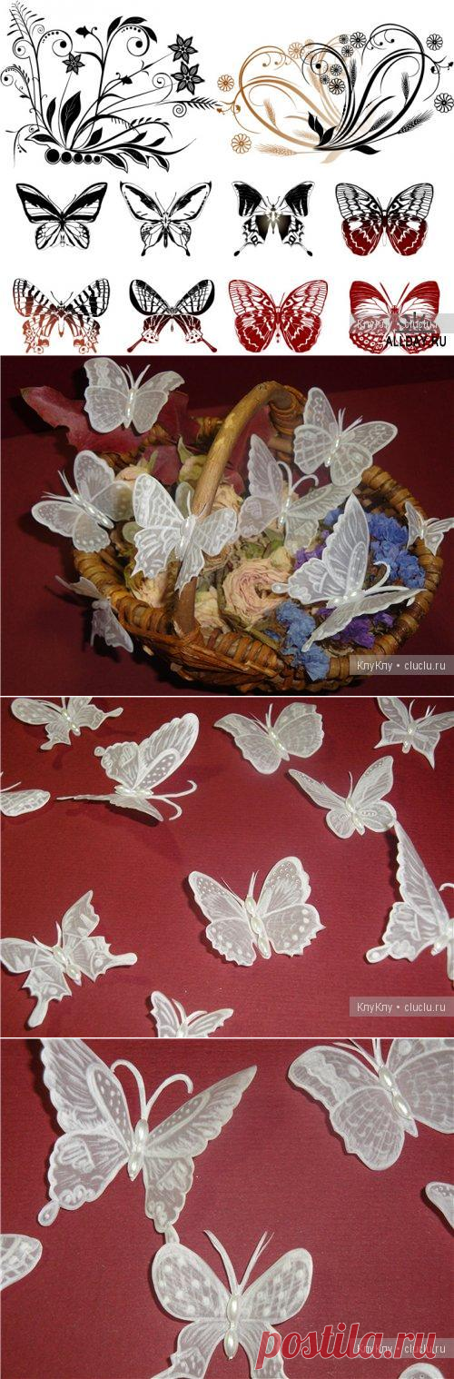 Поделки в технике пергамано - бабочки, схемы и описание / Оригинальные поделки, сувениры из бумаги, картона, из природных материалов / КлуКлу. Рукоделие - бисероплетение, квиллинг, вышивка крестом, вязание