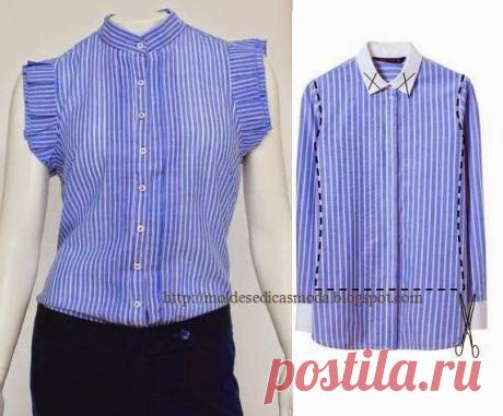 Переделка мужских рубашек!