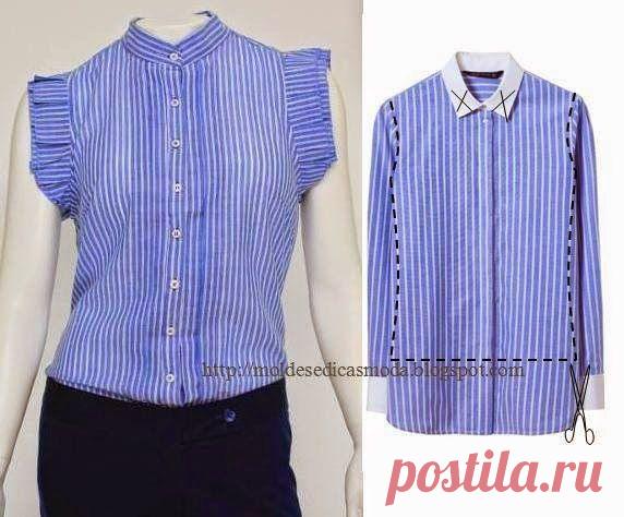 Переделка мужских рубашек!